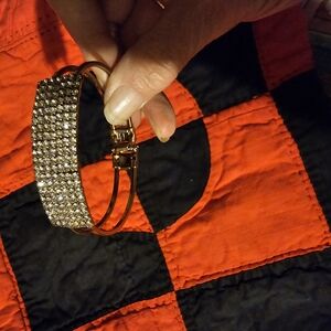 Gold and Silver Rhinestone Bracelet